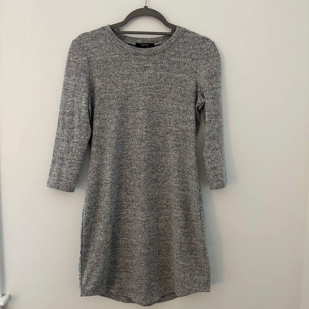 Gray Long Sleeve Sweater Dress in Large (Never Worn)